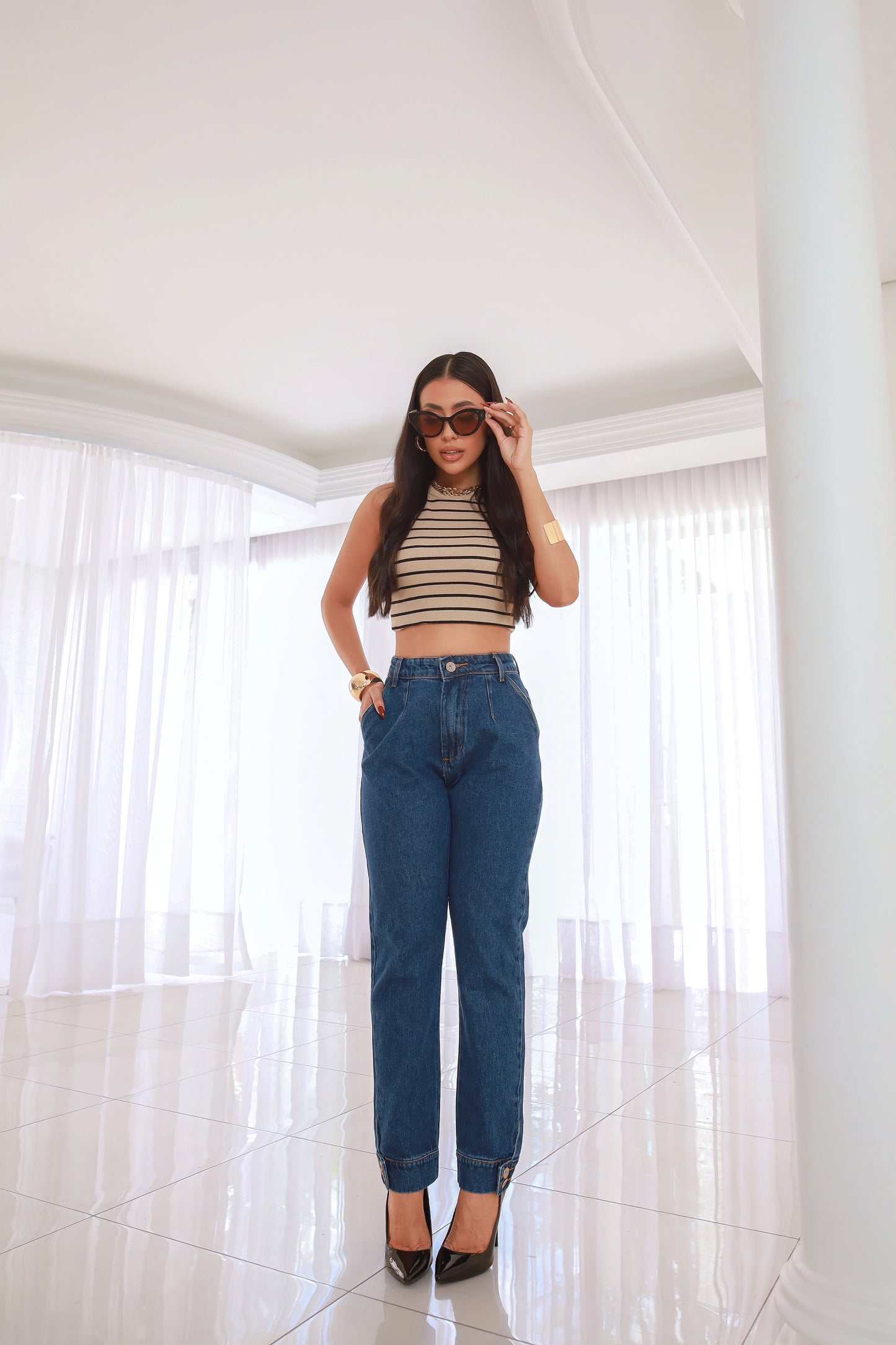Calça Mom