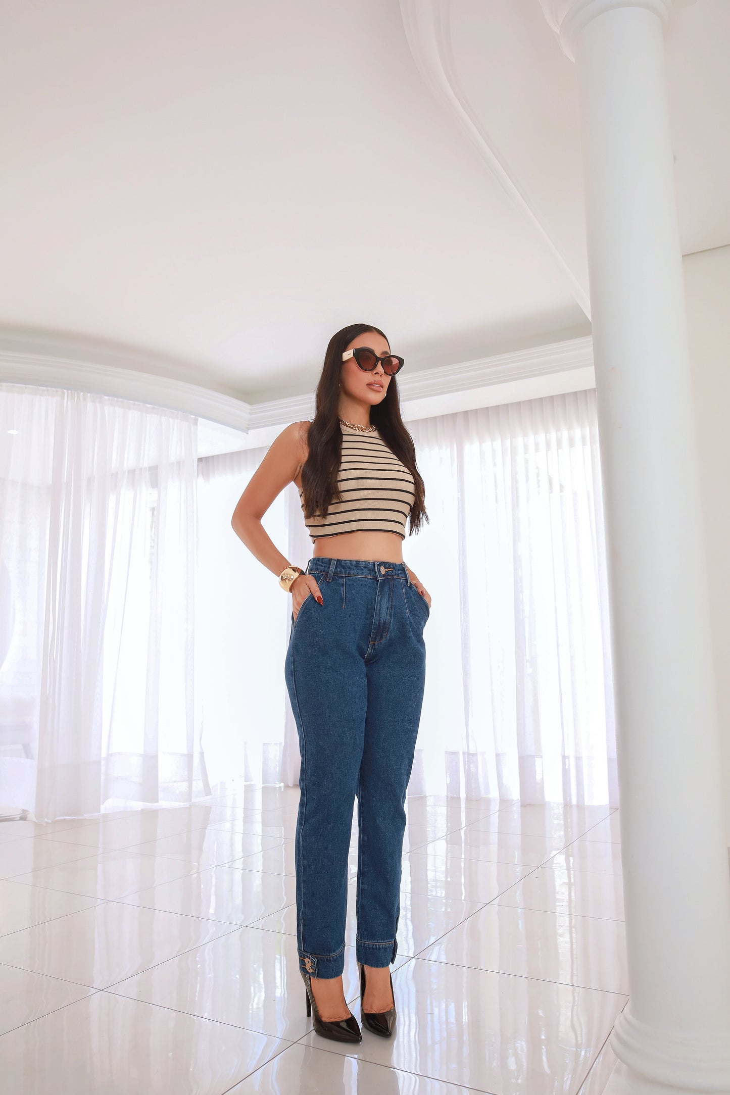 Calça Mom